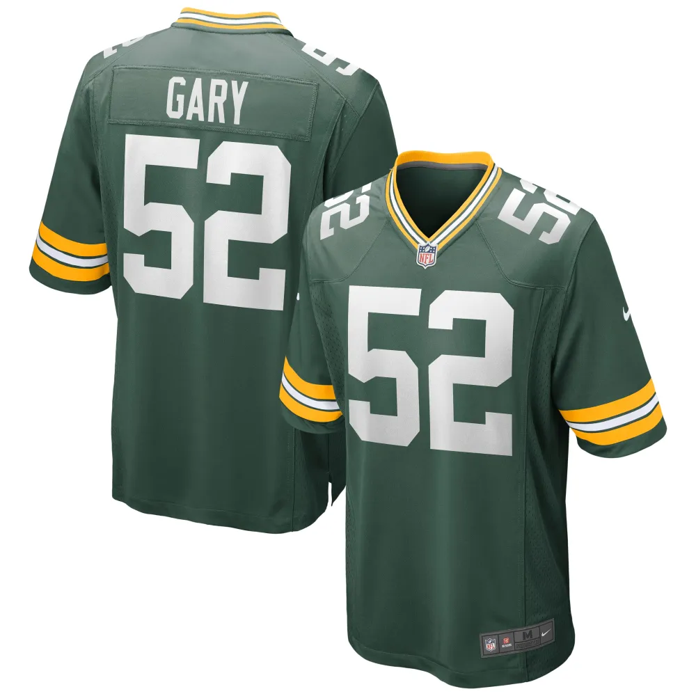 Men's Green Bay Packers Rashan Gary Green Game Jersey