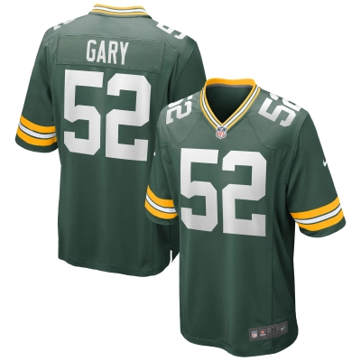 Men's Green Bay Packers Rashan Gary Green Game Jersey 01