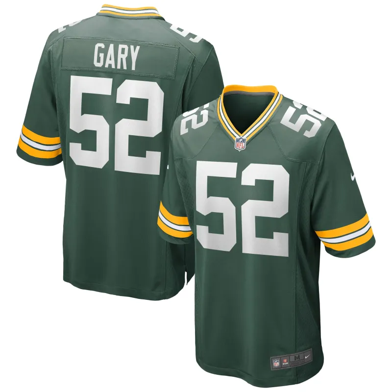 Men's Green Bay Packers Rashan Gary Green Game Jersey