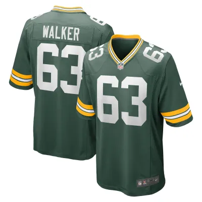 Men's Green Bay Packers Rasheed Walker Green Game Player Jersey 01