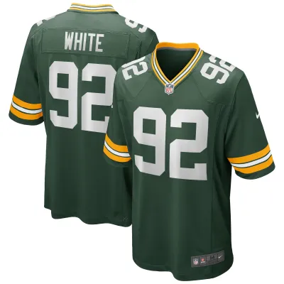 Men's Green Bay Packers Reggie White Green Game Retired Player Jersey 01