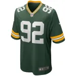 Men's Green Bay Packers Reggie White Green Game Retired Player Jersey