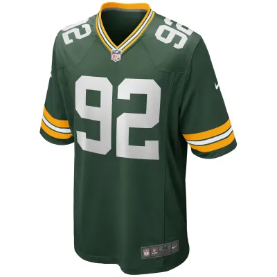 Men's Green Bay Packers Reggie White Green Game Retired Player Jersey 02