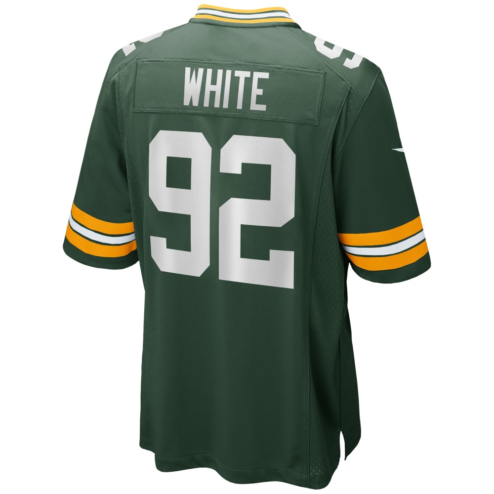 Men's Green Bay Packers Reggie White Green Game Retired Player Jersey