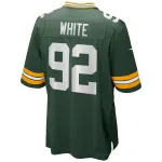 Men's Green Bay Packers Reggie White Green Game Retired Player Jersey