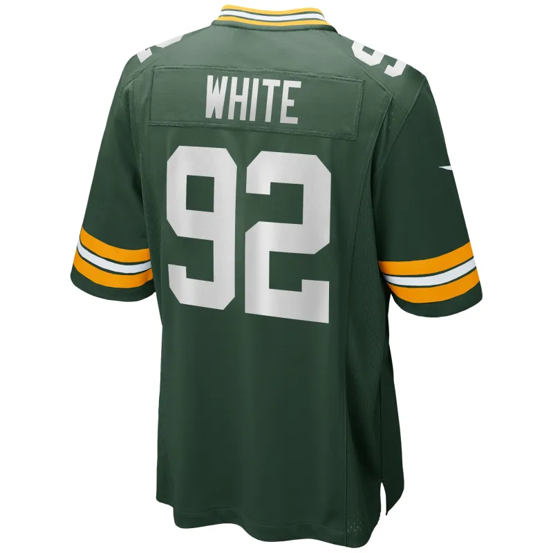 Men's Green Bay Packers Reggie White Green Game Retired Player Jersey