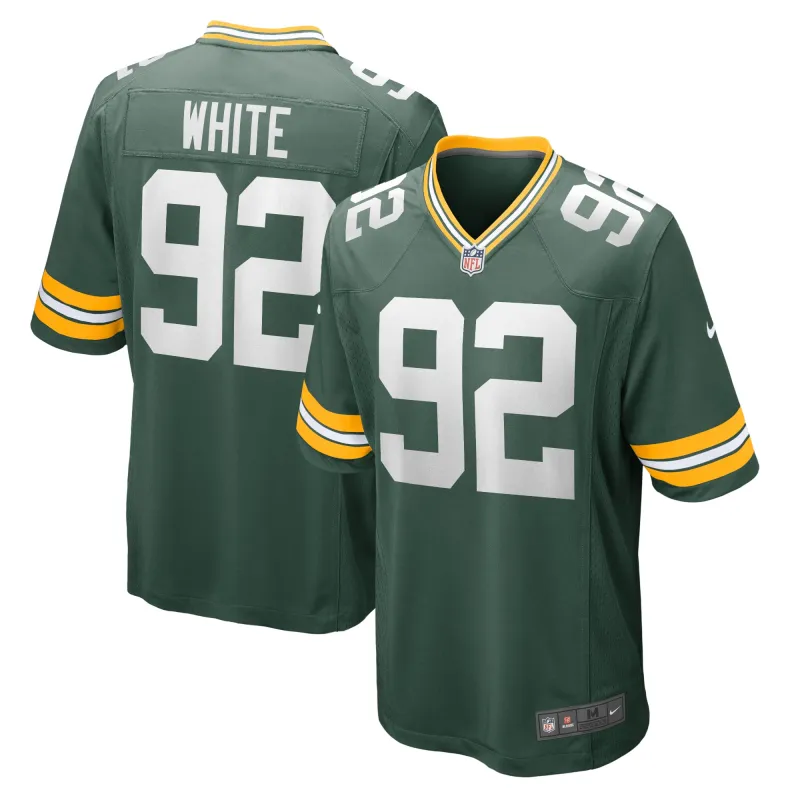 Men's Green Bay Packers Reggie White Green Retired Player Game Jersey