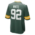 Men's Green Bay Packers Reggie White Green Retired Player Game Jersey
