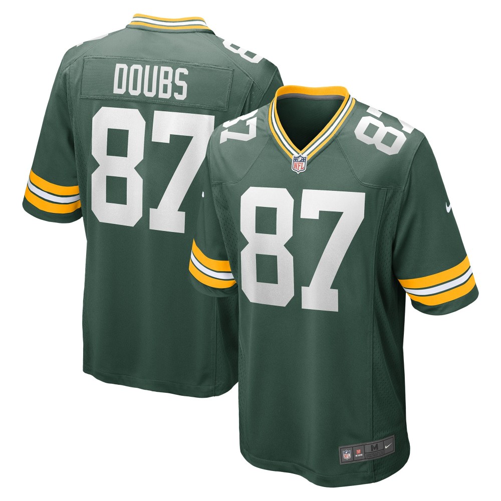 Men's Green Bay Packers Romeo Doubs Green Game Player Jersey