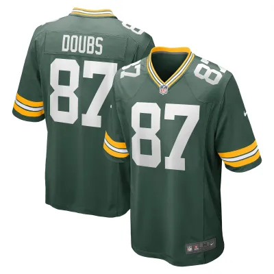Men's Green Bay Packers Romeo Doubs Green Game Player Jersey 01