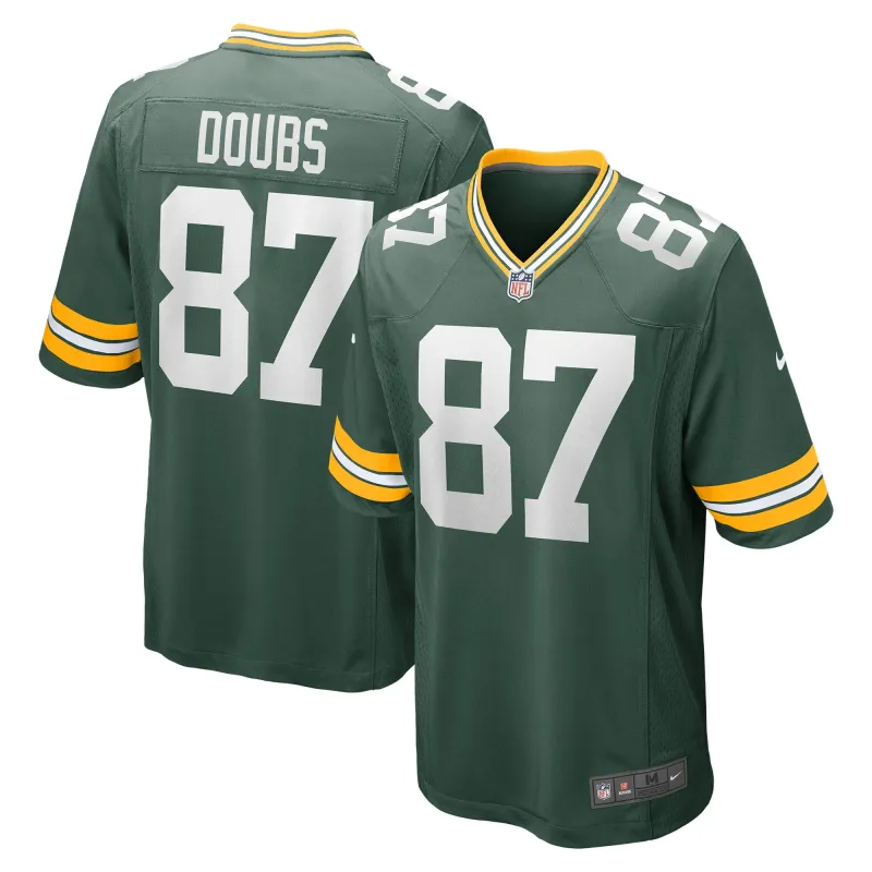 Men's Green Bay Packers Romeo Doubs Green Game Player Jersey