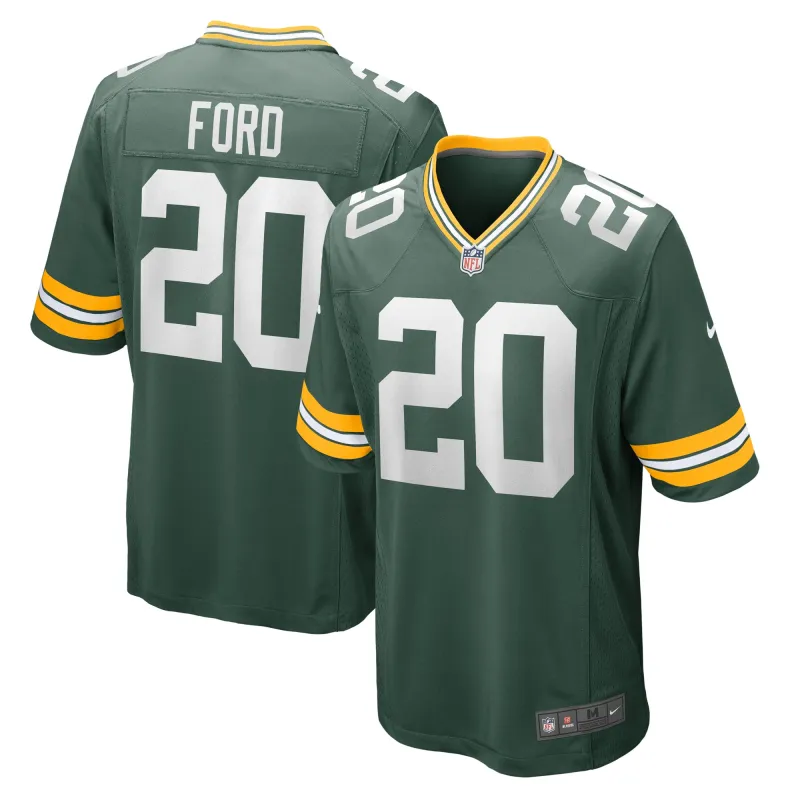 Men's Green Bay Packers Rudy Ford Green Game Player Jersey