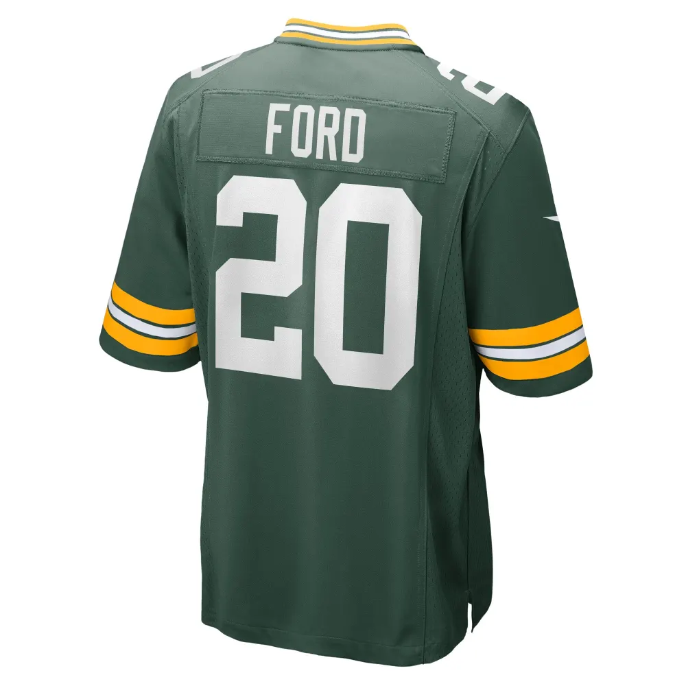 Men's Green Bay Packers Rudy Ford Green Game Player Jersey