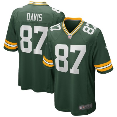 Men's Green Bay Packers Willie Davis Green Game Retired Player Jersey 01