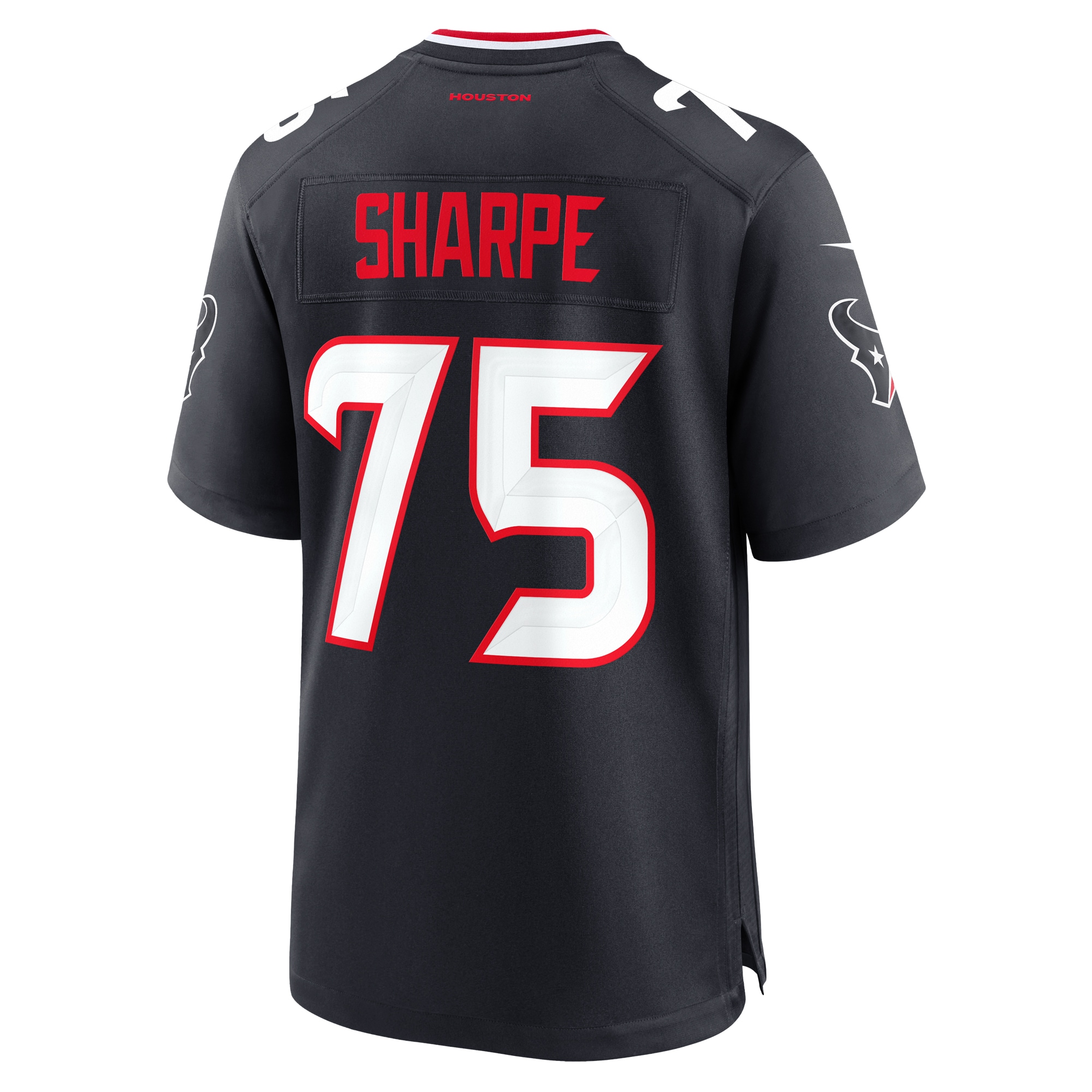 Men's Houston Texans David Sharpe Navy Team Game Jersey