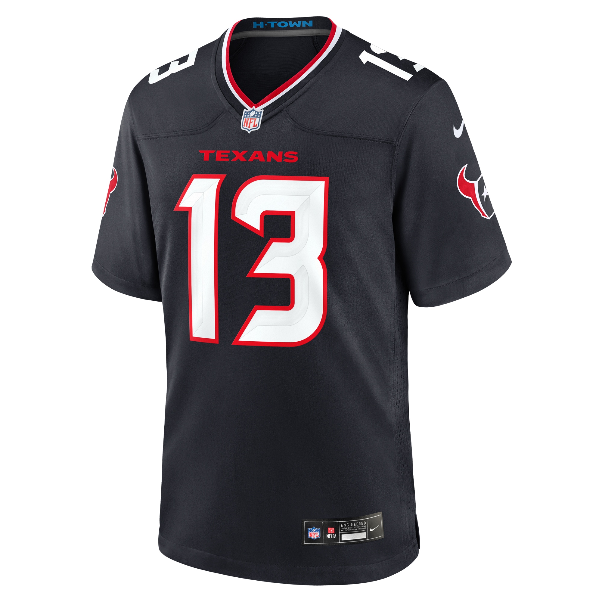 Men's Houston Texans DelShawn Phillips Navy Team Game Jersey