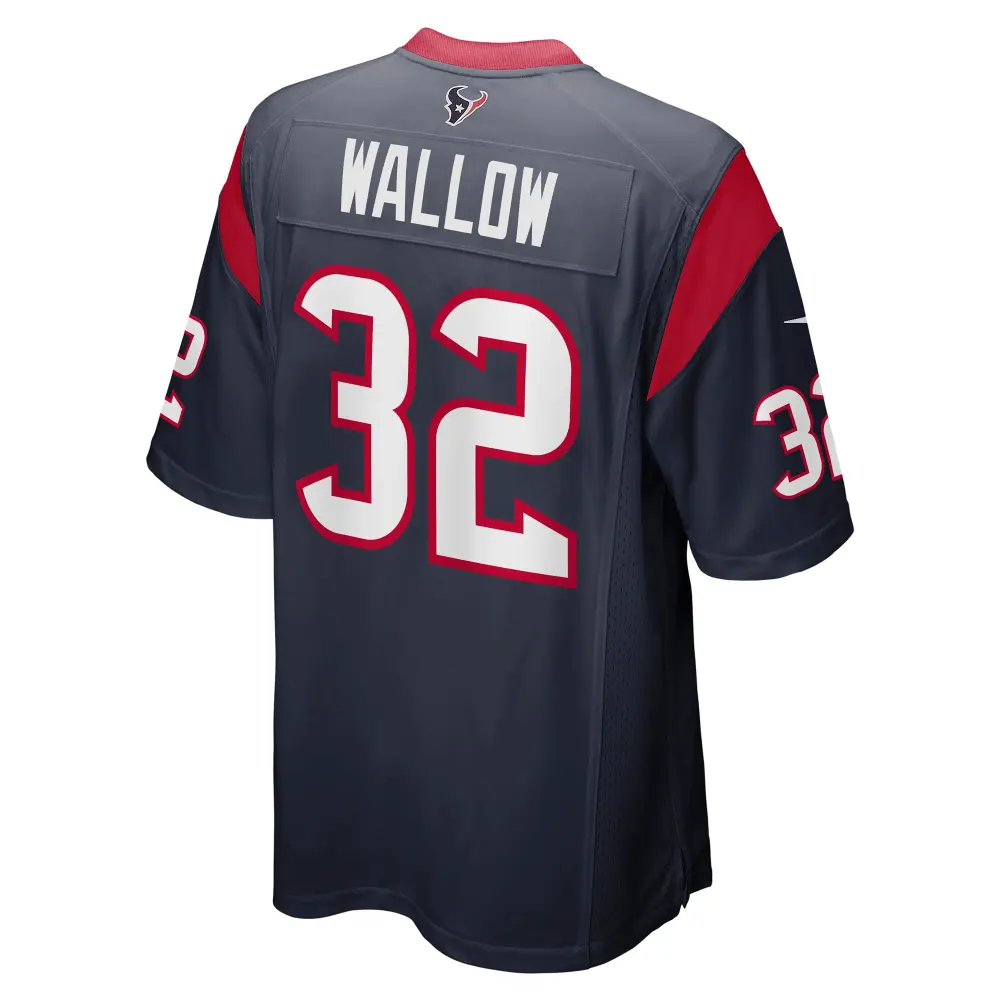 Men's Houston Texans Garret Wallow Navy Game Jersey