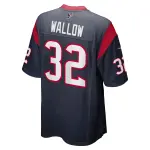 Men's Houston Texans Garret Wallow Navy Game Jersey