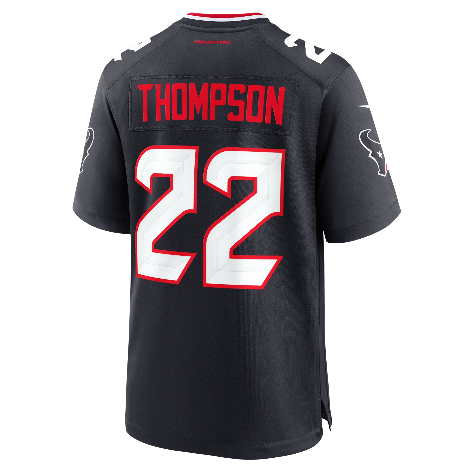 Men's Houston Texans Josh Thompson Navy Team Game Jersey