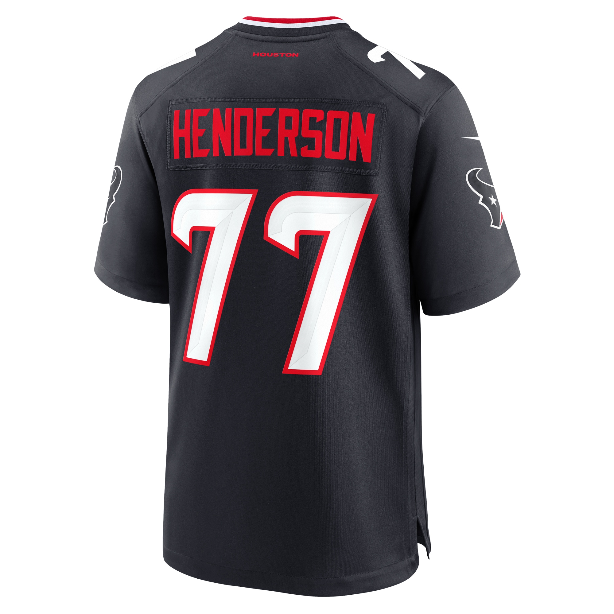 Men's Houston Texans LaDarius Henderson Navy Game Jersey