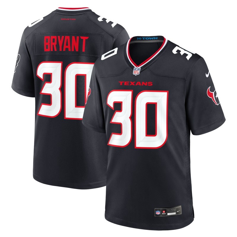 Men's Houston Texans Myles Bryant Navy Team Game Jersey