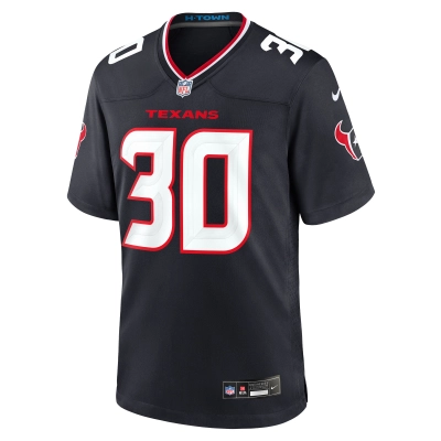 Men's Houston Texans Myles Bryant Navy Team Game Jersey 02