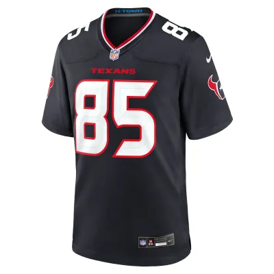 Men's Houston Texans Noah Brown Navy Team Game Jersey 02