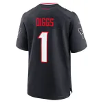 Men's Houston Texans Stefon Diggs Navy Game Jersey