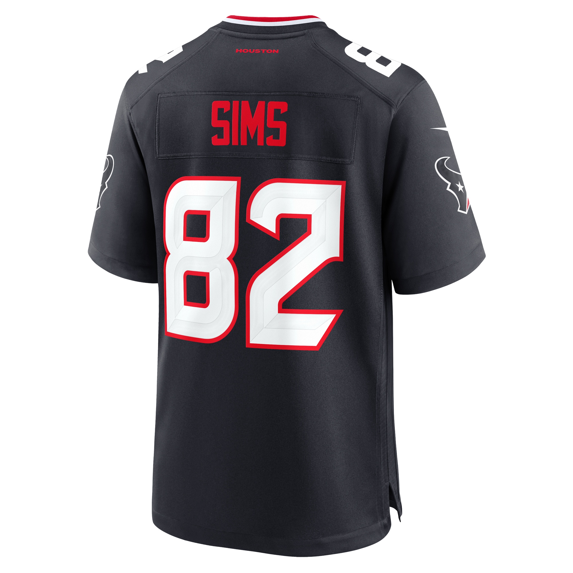 Men's Houston Texans Steven Sims Navy Team Game Jersey
