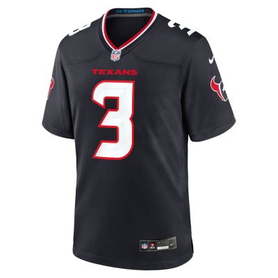 Men's Houston Texans Tank Dell Navy Game Jersey 02