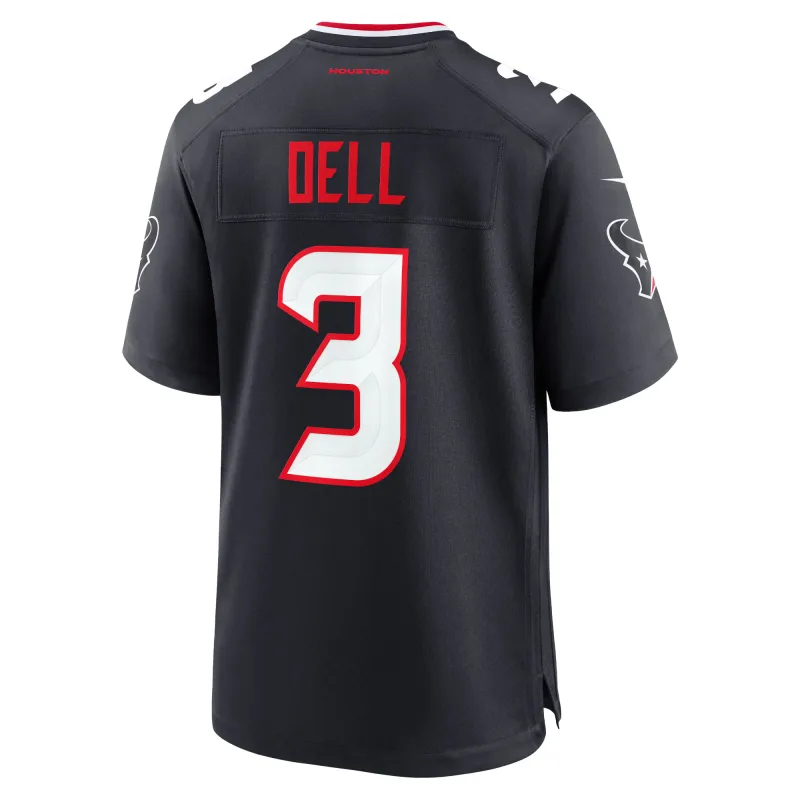 Men's Houston Texans Tank Dell Navy Game Jersey