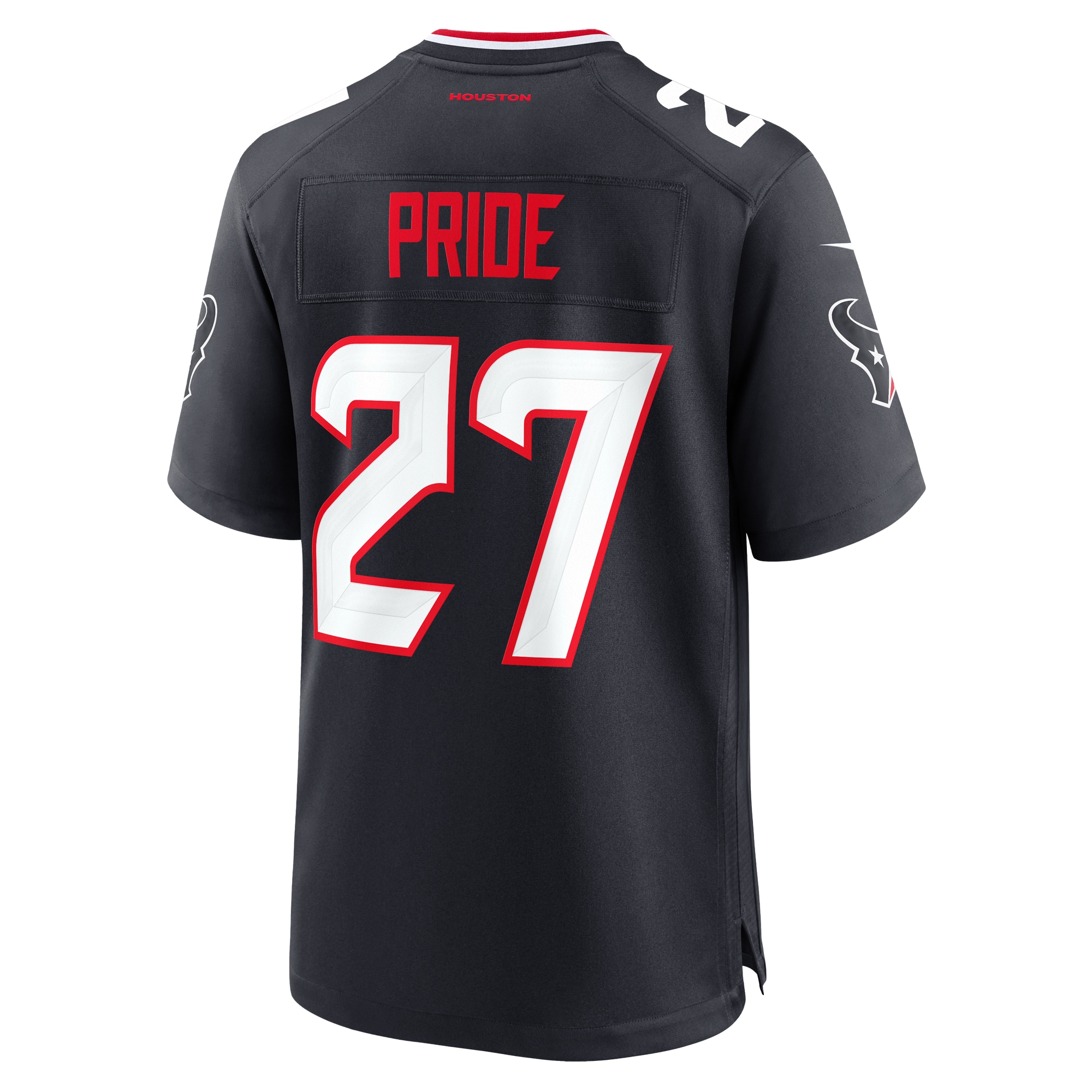 Men's Houston Texans Troy Pride Navy Team Game Jersey