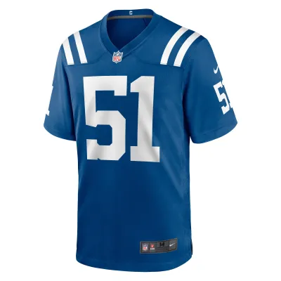 Men's Indianapolis Colts Royal Game Jersey 02