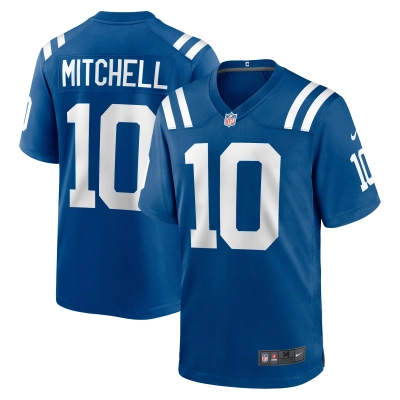 Men's Indianapolis Colts Adonai Mitchell Royal 2024 NFL Draft Player Game Jersey 01