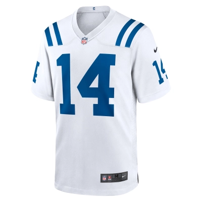 Men's Indianapolis Colts Alec Pierce White Away Game Player Jersey 02