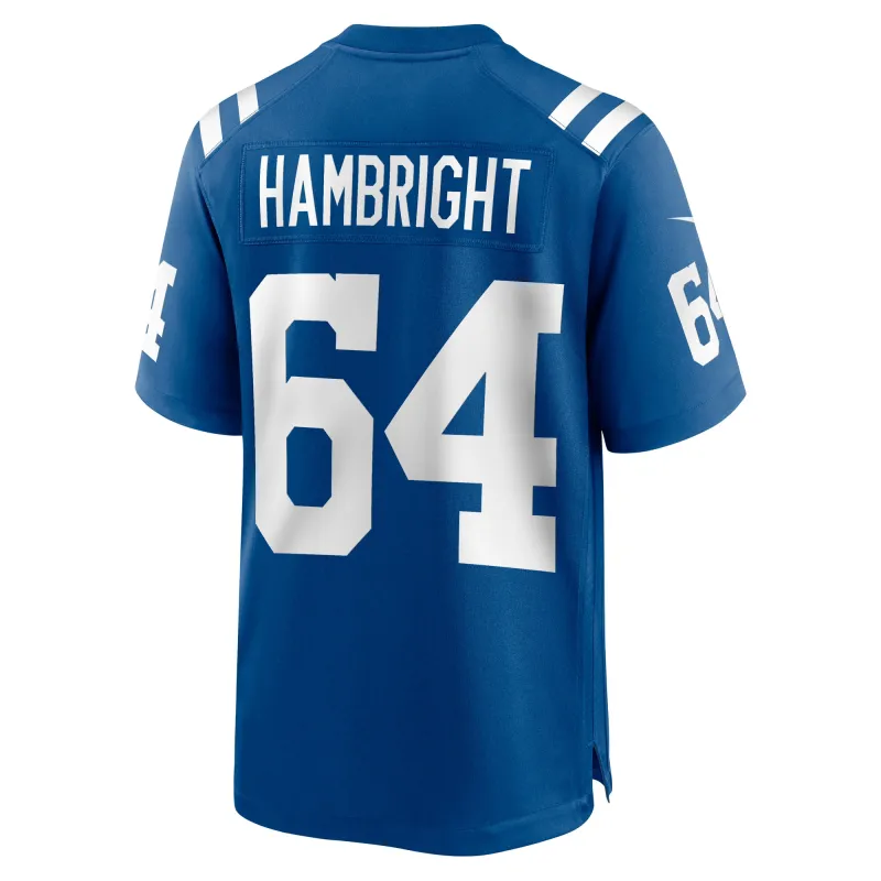 Men's Indianapolis Colts Arlington Hambright Royal Game Player Jersey