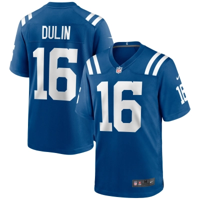 Men's Indianapolis Colts Ashton Dulin Royal Game Jersey 01