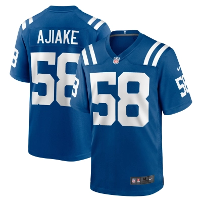Men's Indianapolis Colts Austin Ajiake Royal Game Jersey 01