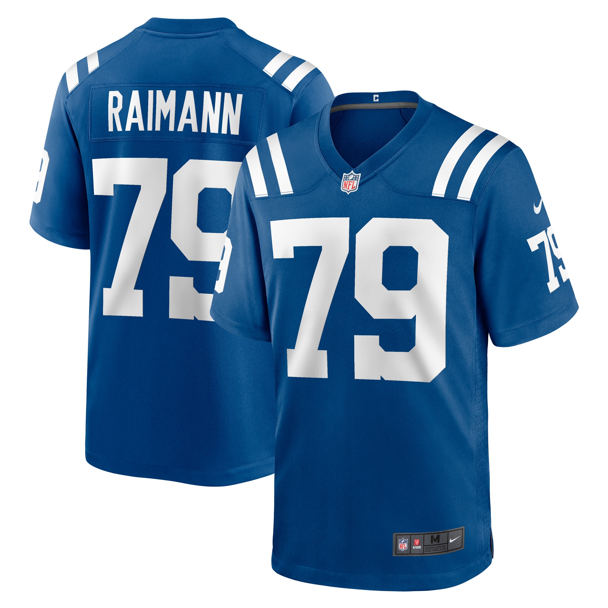 Men's Indianapolis Colts Bernhard Raimann Royal Player Game Jersey