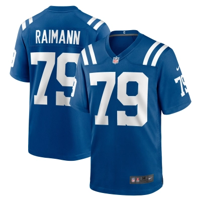 Men's Indianapolis Colts Bernhard Raimann Royal Player Game Jersey 01