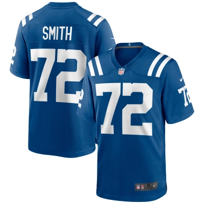 Men's Indianapolis Colts Braden Smith Royal Game Jersey 01