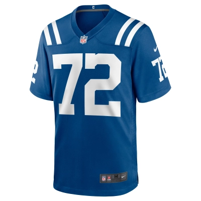 Men's Indianapolis Colts Braden Smith Royal Game Jersey 02