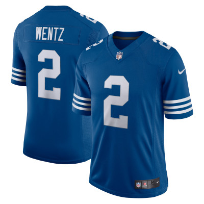 Men's Indianapolis Colts Carson Wentz Royal Alternate Vapor Limited Jersey 01