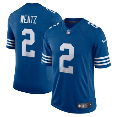 Men's Indianapolis Colts Carson Wentz Royal Alternate Vapor Limited Jersey 01