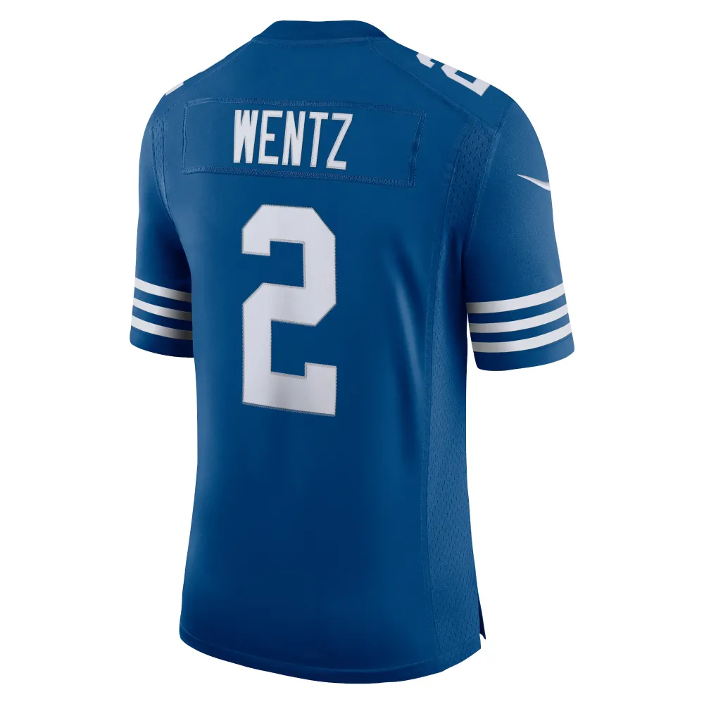 Men's Indianapolis Colts Carson Wentz Royal Alternate Vapor Limited Jersey