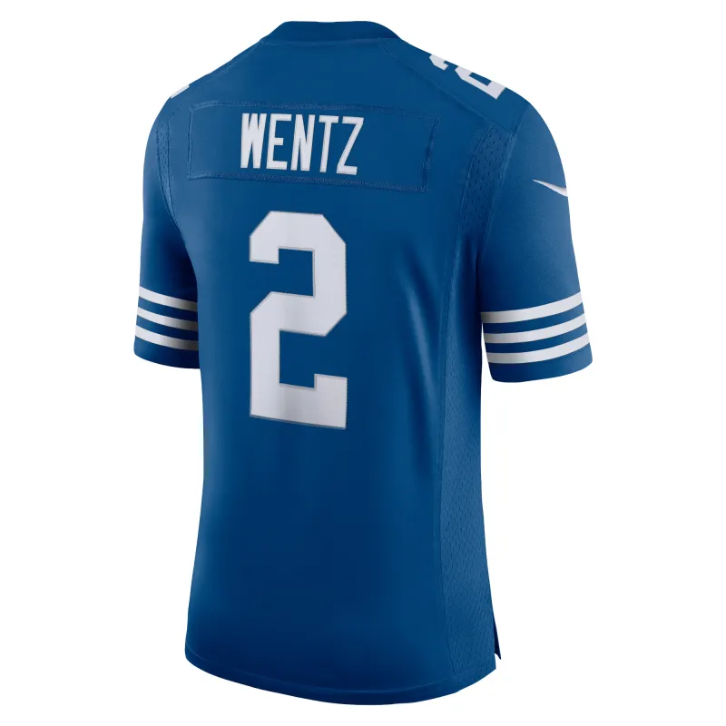 Men's Indianapolis Colts Carson Wentz Royal Alternate Vapor Limited Jersey