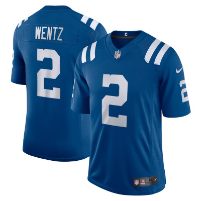 Men's Indianapolis Colts Carson Wentz Royal Vapor Limited Jersey 01
