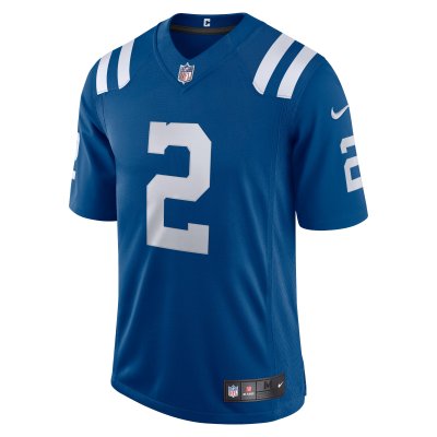 Men's Indianapolis Colts Carson Wentz Royal Vapor Limited Jersey 02