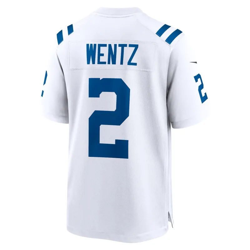 Men's Indianapolis Colts Carson Wentz White Game Jersey