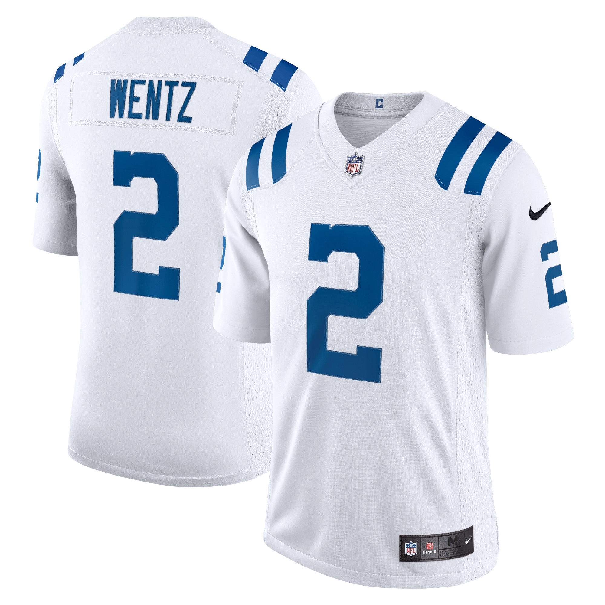 Men's Indianapolis Colts Carson Wentz White Vapor Limited Jersey